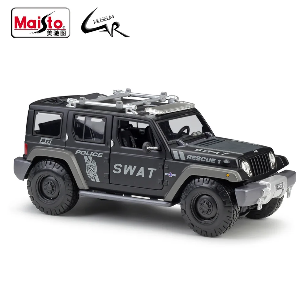 

Maisto 1:18 Jeep Rescue Concept SWAT Alloy Metal Car Model Collection Gift
