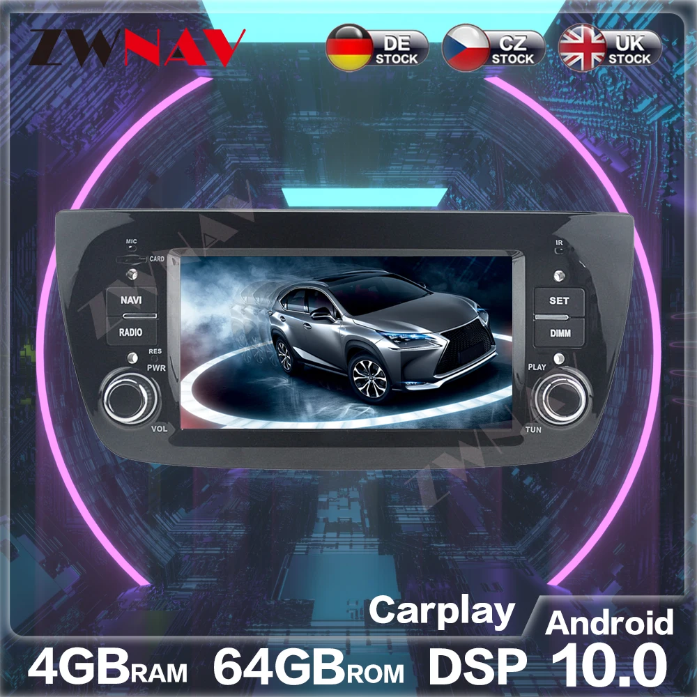 Android 10 0 4 + 64 автомобильный dvd плеер Автомобильный GPS навигатор для FIAT DOBLO/Opel Combo/Tour