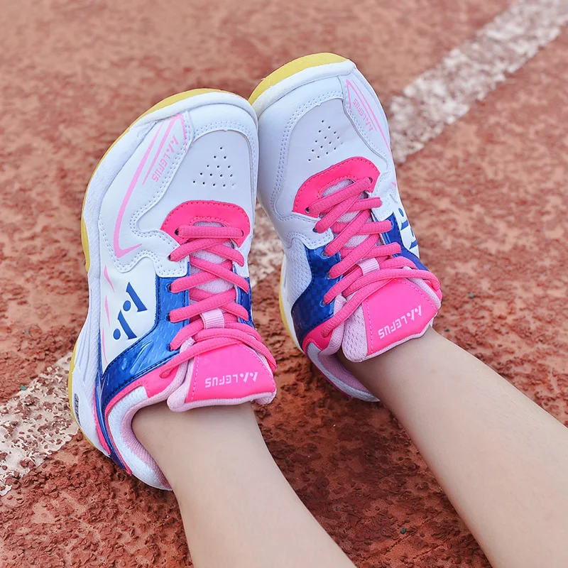 Обувь для бадминтона для мальчиков и девочек; Цвет зеленый, розовый; детская спортивная обувь; профессиональные детские спортивные
