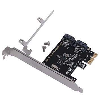 

PCIe PCI Express to SATA3.0 2-Port SATA III 6G Controller Expansion Card Adapter J6PB