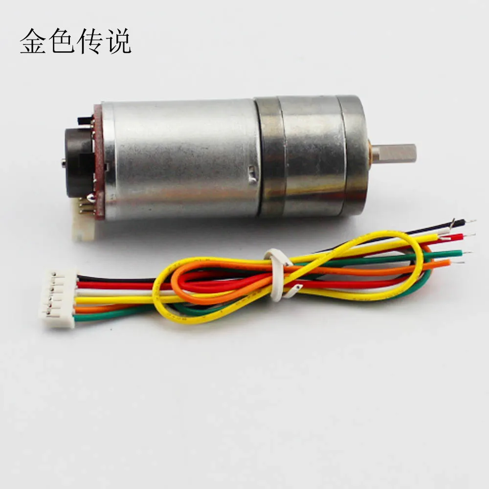 Кодер 25GA для измерения скорости мотор-редуктор(6/12 V) с кодового диска высокой мощности высокий крутящий момент вагонетки с противовесом мотор
