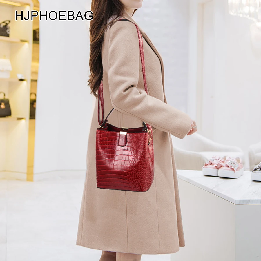HJPHOEBAG модная крокодиловая сумка через плечо для женщин на дизайнерские женские