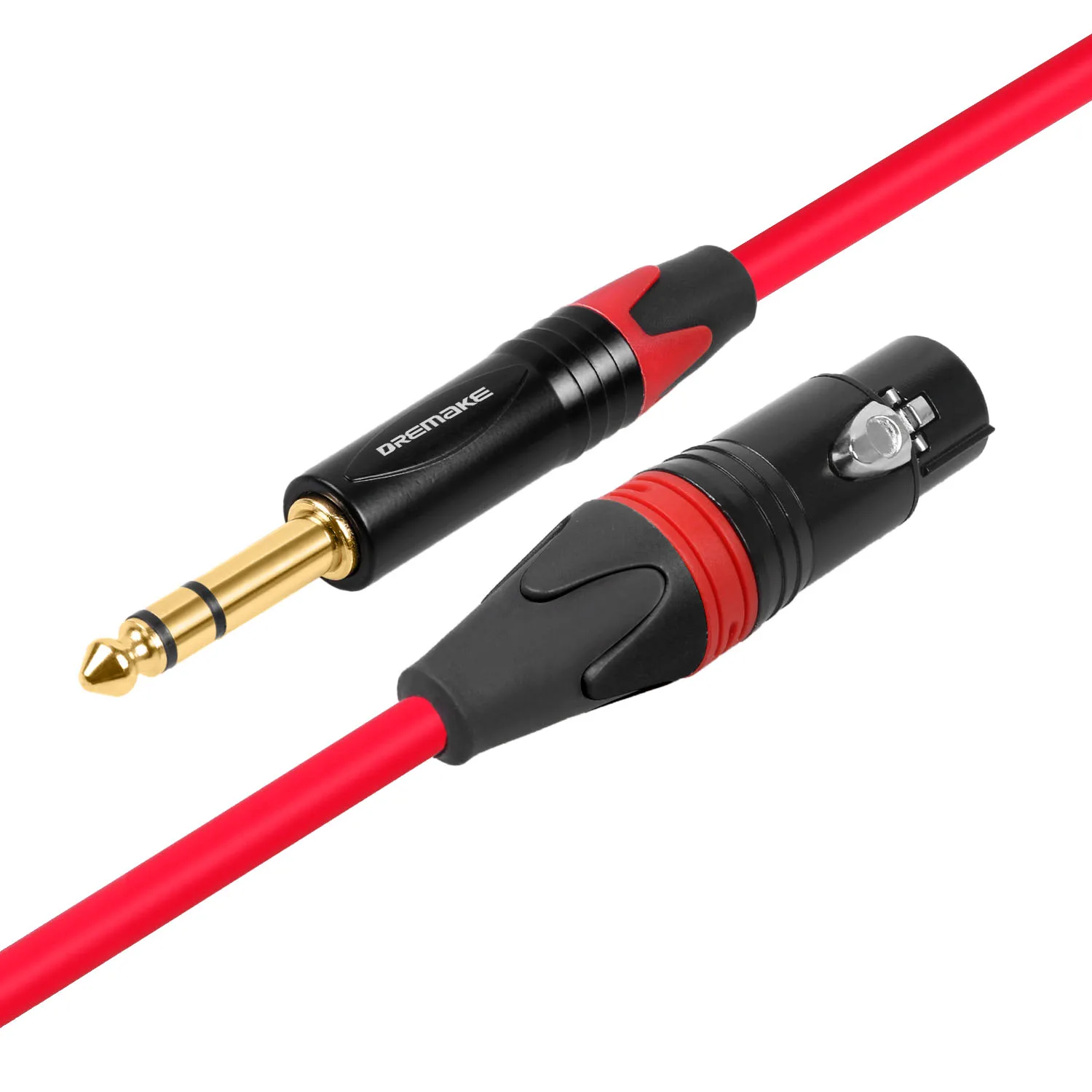 DREMAKE Mic Cable Wire XLR Cable Audio Cable Cannon Cable Jack 6.5mm 1/4 Inch Male to XLR Female Cord for Pro Audio Amplifier
