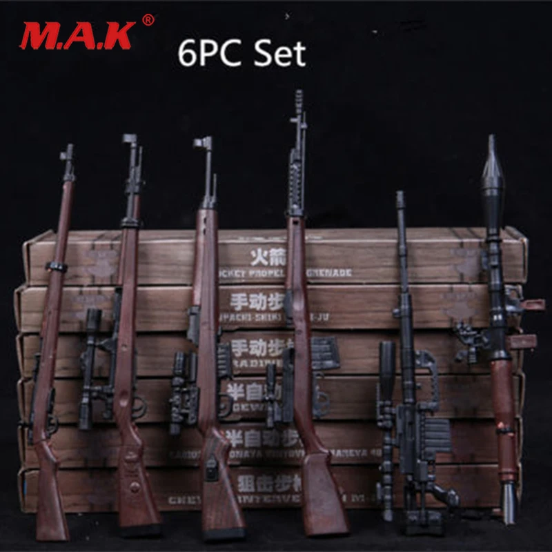 IN STOCK 1/6 Scale M14 6 pcs soldier shooting automatic rifle shot gun models 4D RPG fit for 12 inch action figures | Игрушки и хобби