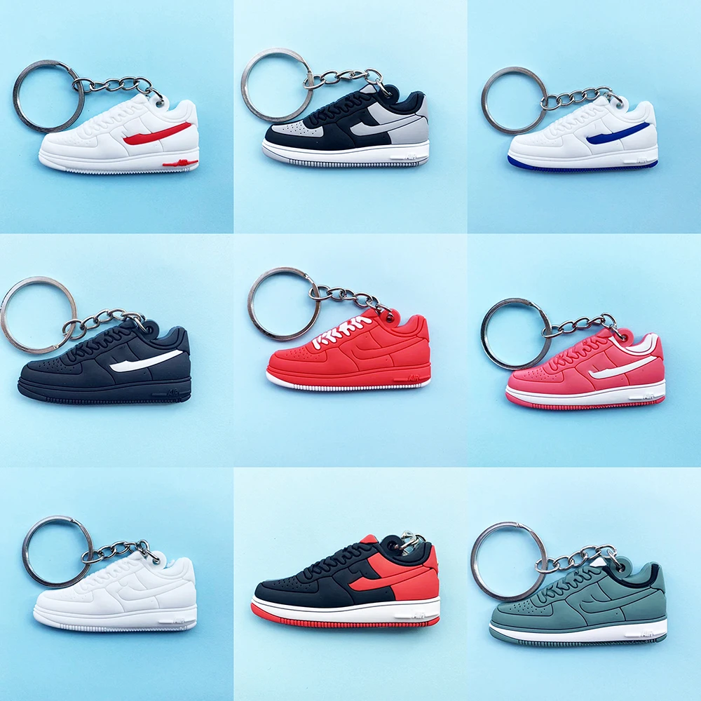 

New Mini Jordan Air Force 1 Keychain Shoe Men Women Kids Key Ring Gift AJ Basketball Sneaker Key Chain Key Holder Porte Clef