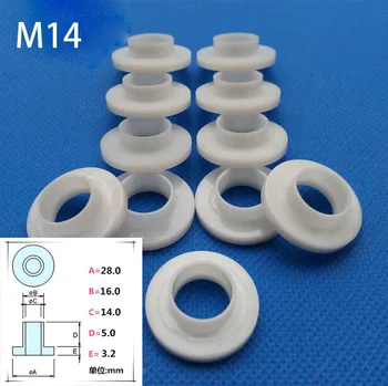 

10pcs M14 M16 M20 M22 nylon plastic gasket transistor washers T-type spacers insulating particle step sheet