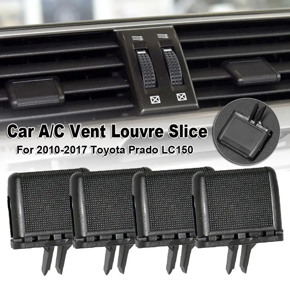 4 pcs Car Dash A/C Vent Tab Clips Air Conditioning Leaf Louvre Slice