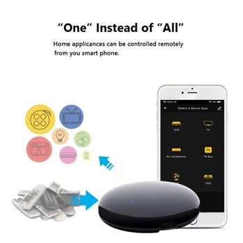 

2020 New Smart Home Tuya DIY WiFi IR Remote Control APP Remote For iOS Android Universal Remote Control With Alexa Google Home