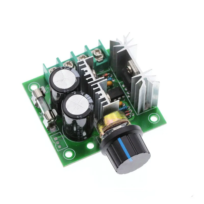 DC12V-40V 10А Импульсный ШИМ регулятор скорости двигателя с ручкой DC переключатель управления скоростью двигателя