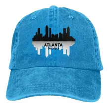 TSDFCAtlanta Джорджия джинсовая бейсболка s Hat Регулируемая хлопковая спортивная крышка ремня для мужчин и женщин