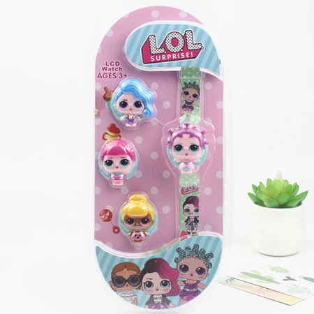 Imagen de LOL sorpresa Original lols tapa reloj LCD sorpresa figuras de nueva ver dibujos animados lol Juguetes relojes girls watch