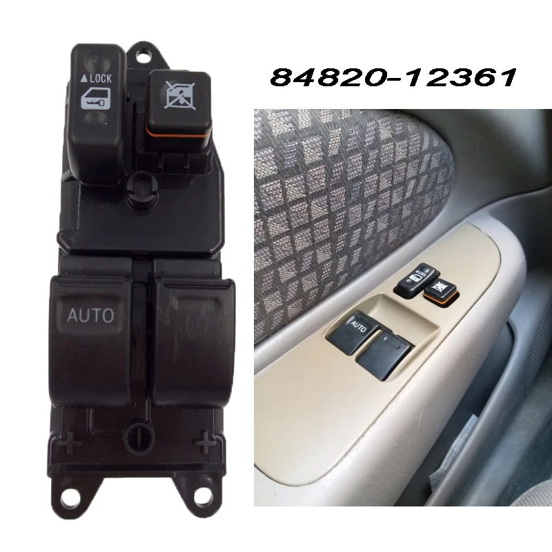 Быстрая, главный переключатель стеклоподъемника для Toyota Corolla E11 1997-2002 84820-12361, кнопочный переключатель Аудио управления, высокое качество