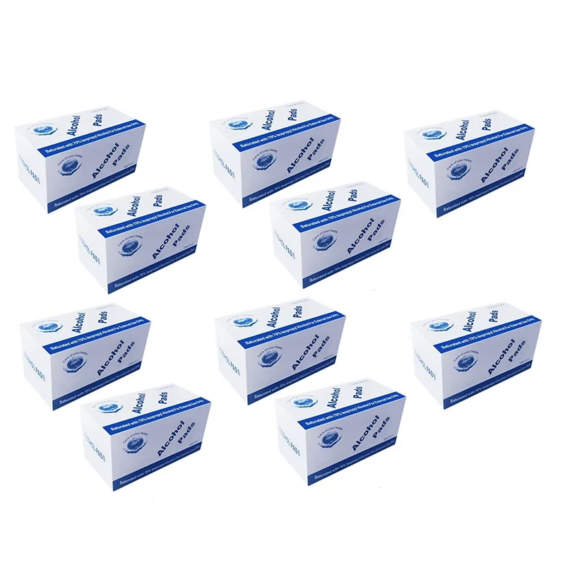 

1000 Pcs Alcohol Wet Wipe Disposable Disinfection Prep Swap Pad Antiseptic Skin Cleaning Care Jewelry Mobile Phone Clean Wipe