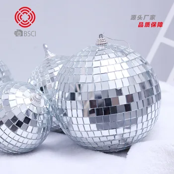 

6 pieces Christmas decorations Mirror Ball disco Bar kvt Cake Festival Party furnishings6 pieces