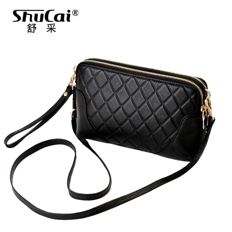 small genuine leather shoulder bag Cow Leather high quality crossbody day clutches | Багаж и сумки