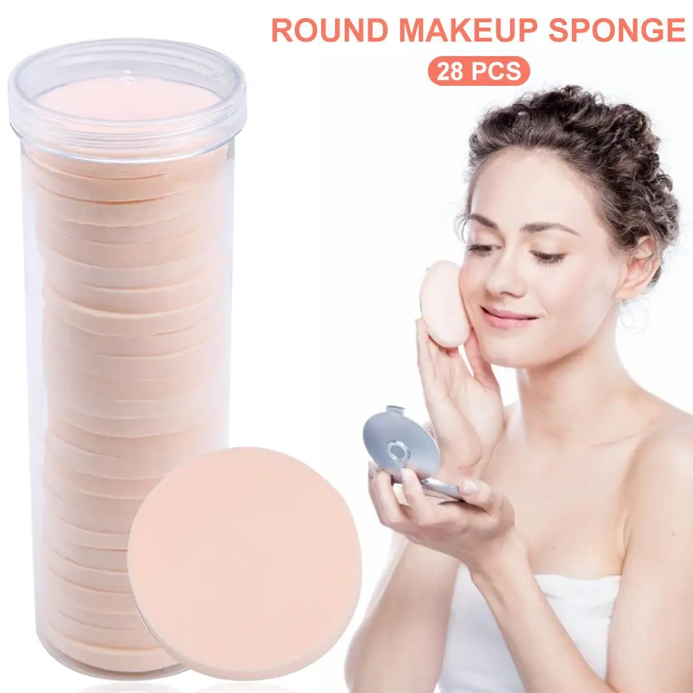 28 шт./компл. макияж губка лицевые губки косметическая пуховка для пудры Мокрый Сухой Применение делает Губка Мягкий крем-основа Красота инструменты