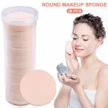28 шт./компл. макияж губка лицевые губки косметическая пуховка для пудры Мокрый Сухой Применение делает Губка Мягкий крем-основа Красота инструменты