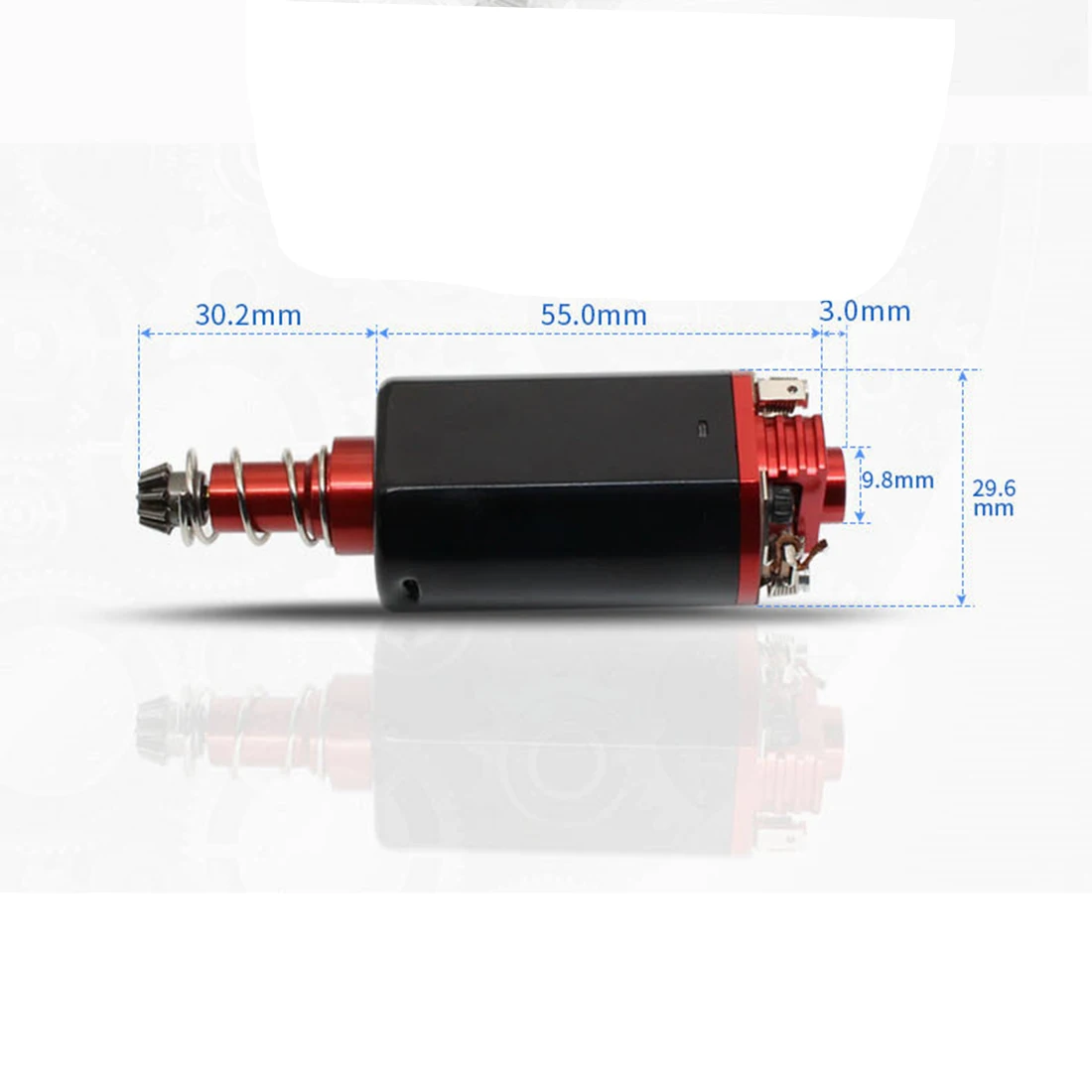 Rowsfire CH № 2 коробки передач 480 длинные ось с высоким уровнем Скорость двигатель с высоким крутящим моментом для № 2 коробки передач Modificaton игрушечный пистолет Запчасти-черный, красный