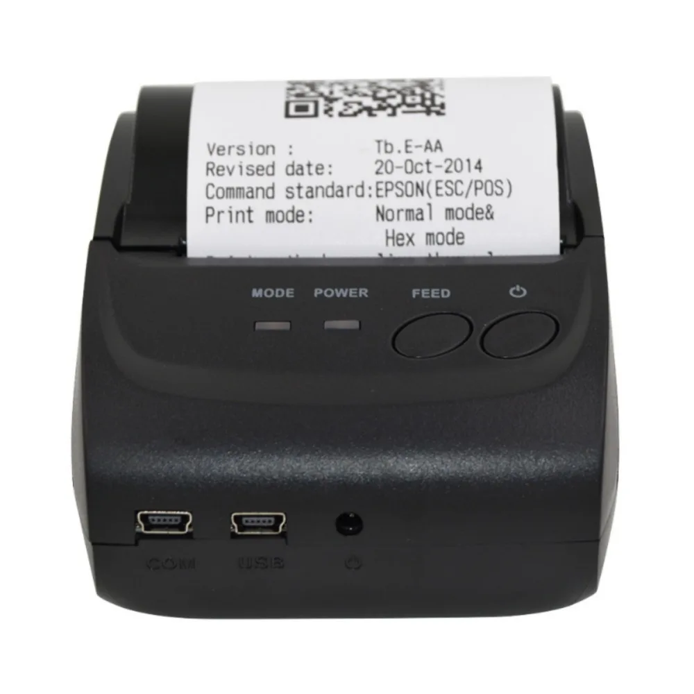 Bluetooth Термальный чековый принтер 58 мм Карманный принтер POS Термальный чековый принтер адаптер США поддержка для IOS Android Windows
