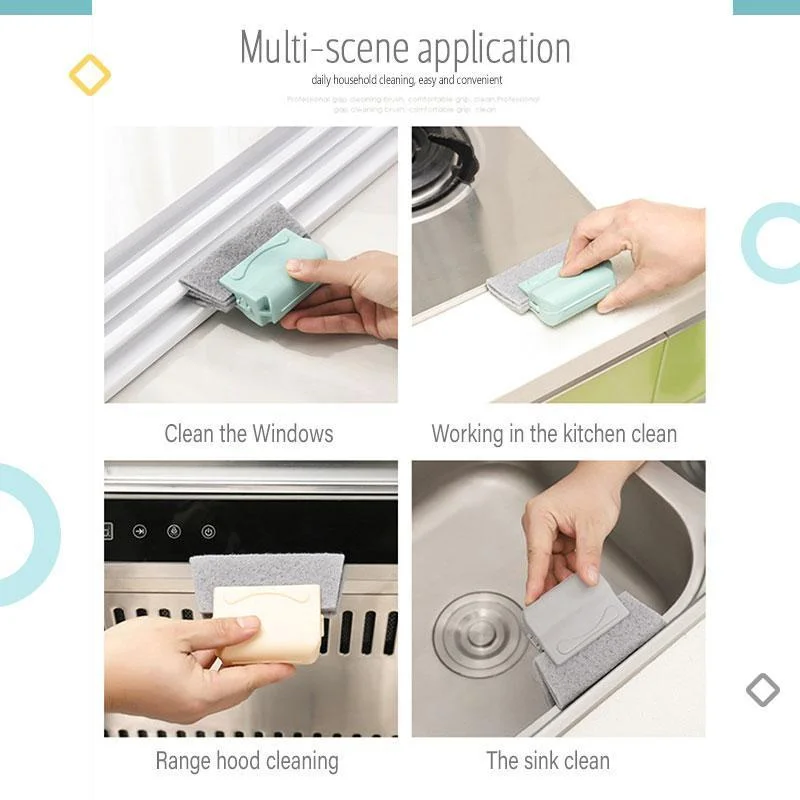 2021 Creative Groove Cleaning Brush Magic Window Cleaning Brush-Quickly Clean All Corners and Gaps Home Cleaning Brush