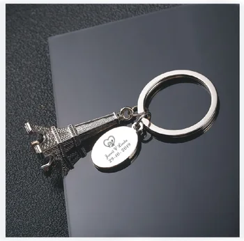 

100set customized wedding gifts unique car keychains custom free with any text best wedding gifts