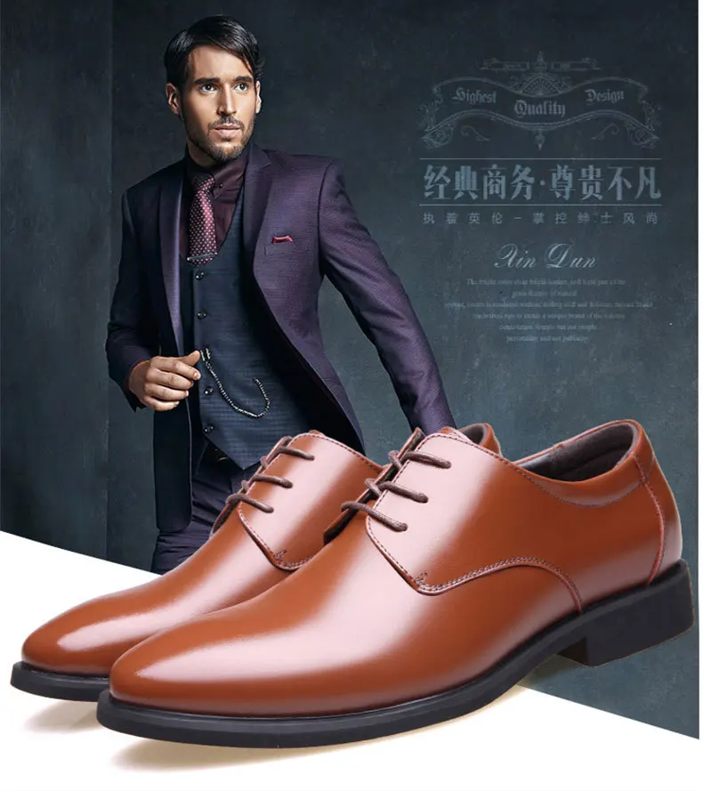 Новинка года; модные деловые мужские туфли; классические кожаные мужские туфли; модные модельные туфли на шнуровке; мужские оксфорды