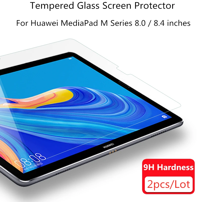 2pcs Tempered Glass Screen Protector For Huawei MediaPad M6 M5 M3 8.4 inches Tablet Protective Film Lite C5 8 | Компьютеры и офис