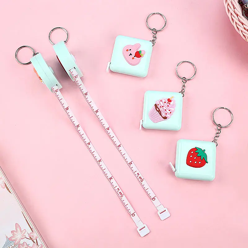 1.5M/60'' Cartoon Mini Tape Measure Cartoon Measuring Waist Bust Leather Tape Measure Clothes Measuring Tape Telescopic Ruler