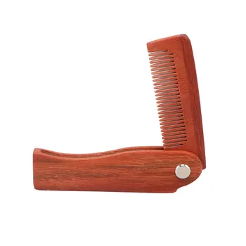

1PC Anti-static Hair Comb Wooden Comb Foldable Pocket Comb Bang Comb Beard Comb for Women Men
