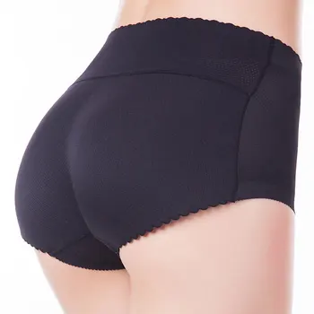 

Sexy Padded Panties For Women Briefs With Sponge Butt Lifter Thin Panty Butt Hip Enhancer Fake Hip Mid Waist Female Underwear