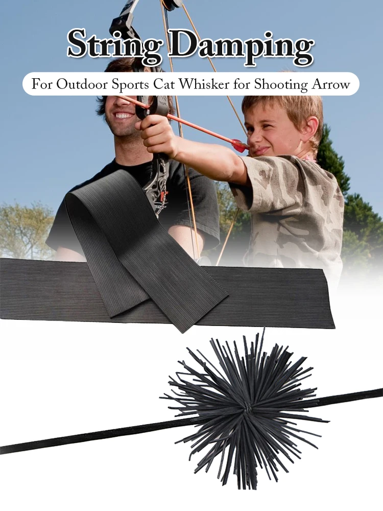 Compound Bow Vibration Dampener Compound Bow String Silencers 4pcs