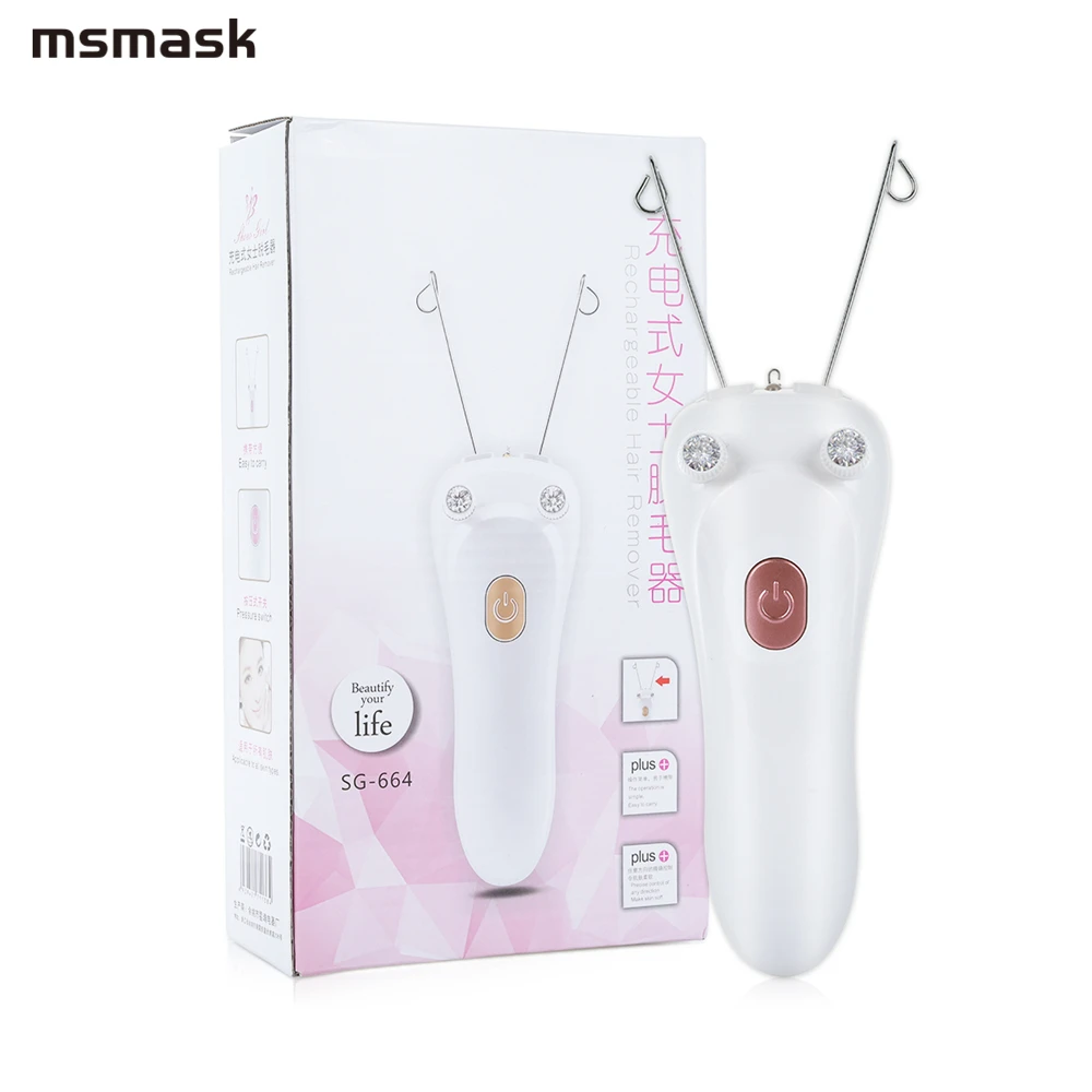 Электрический эпилятор для удаления волос на теле и лице Defeatherer депилятор с