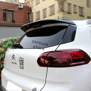 

Use For Citroen C3-XR 2015-2019 Year Spoiler Sport ABS Plastic Carbon Fiber Look Rear Trunk Wing Car Body Kit Accessories