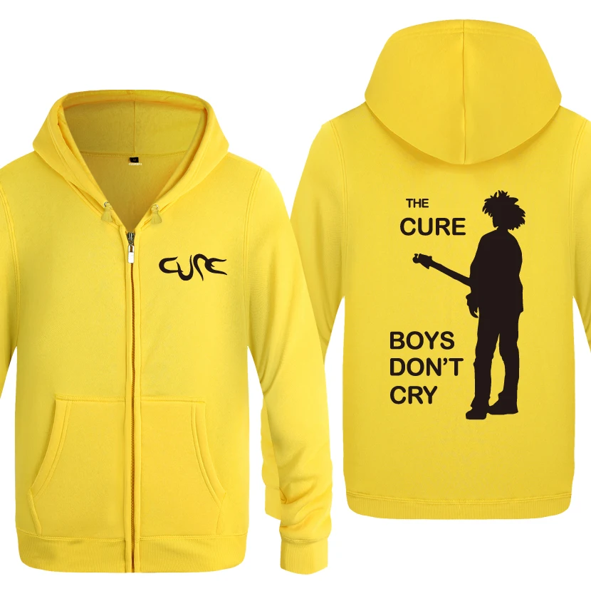 Мальчики не плакать-The Cure толстовки для мужчин мужские флисовые кардиганы на молнии толстовки с капюшоном - Цвет: HUAY HET