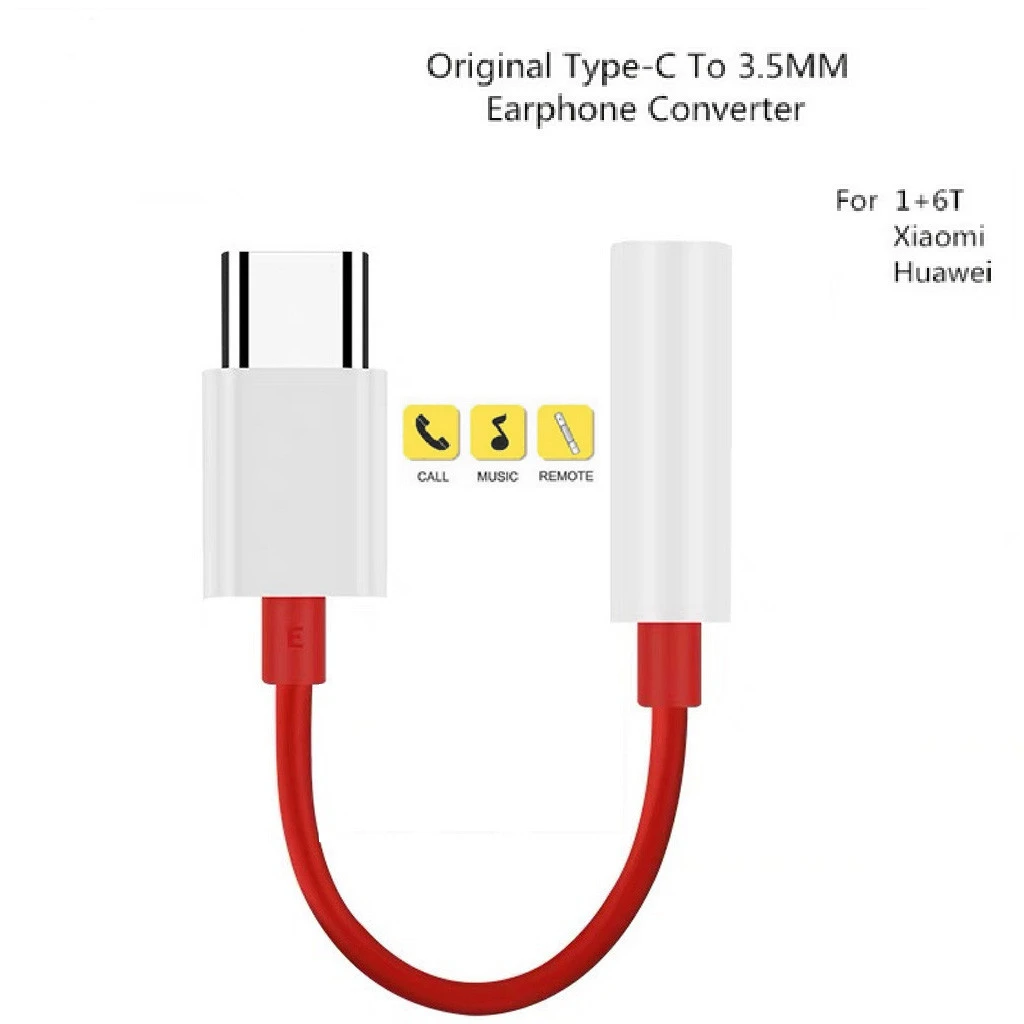 Оригинальный адаптер для наушников oneplus 6T 7 Pro usb Тип C на 3 5 мм Aux аудио one plus 1 + 6t c