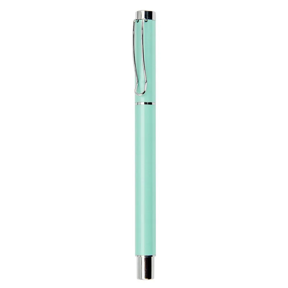 Light green Металлическая Подпись офисная деловая ручка подарки Шариковая ручка на заказ рекламные подарки черная водная Ручка гелевая ручка - Цвет: Light green