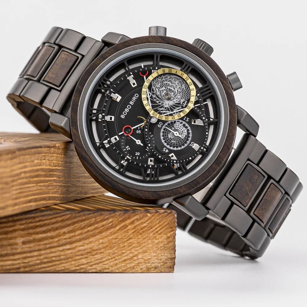 BOBO BIRD 2021 orologio da uomo in legno cronografo di lusso delle migliori  marche orologi impermeabili militari grandi regali di san valentino per il  marito|Quartz Watches| - AliExpress