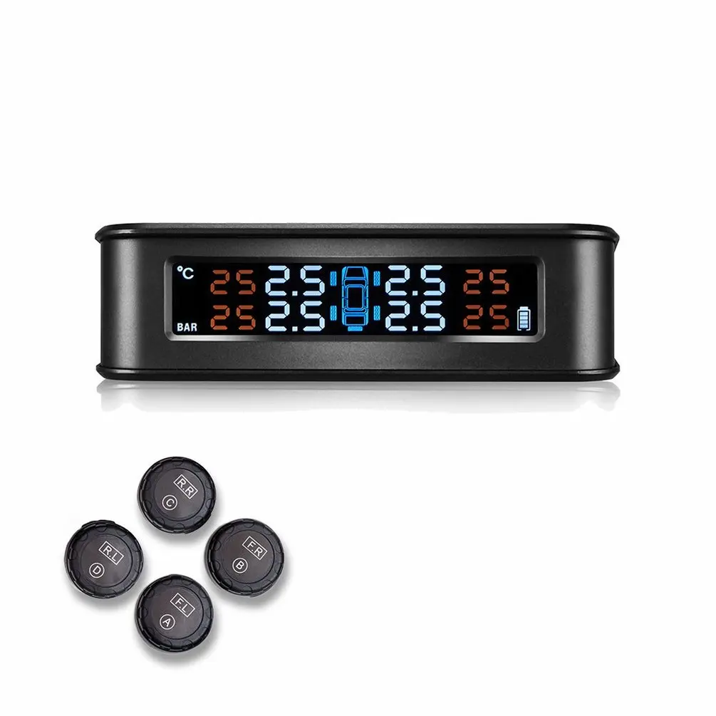 

Tire Pressure Detection System Tire Pressure Monitor External Car Tire Pressure Monitor Wireless Solar Energy