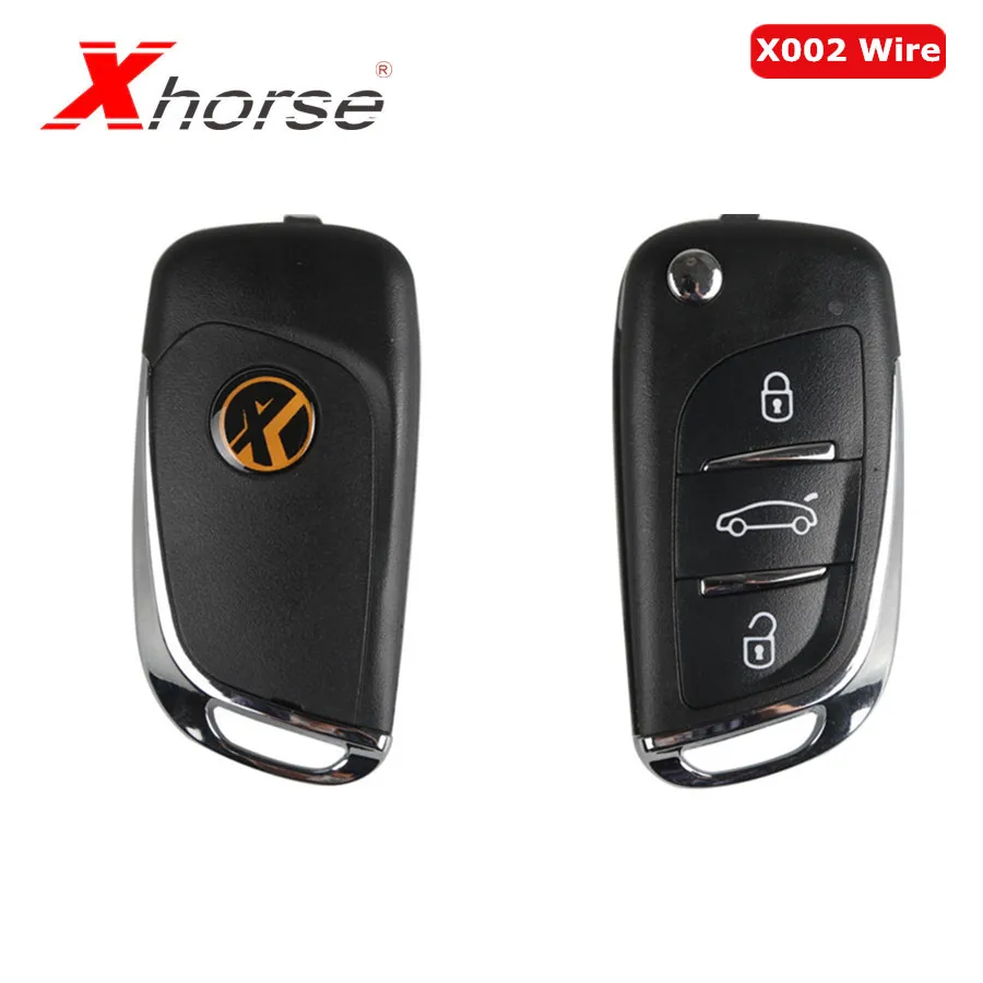 

XHORSE VVDI2 For DS Type Remote Key 3 Buttons Remote Key Shell For VW Transponder Chip X002 Wire Remote Key 10 Pcs/lot
