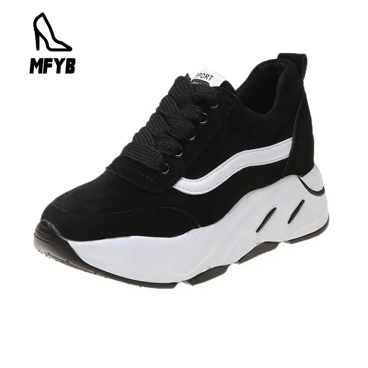 

MFYB Women's vulcanized shoes 2019 autumn new casual comfortable single shoes front with thick-soled student sports shoes