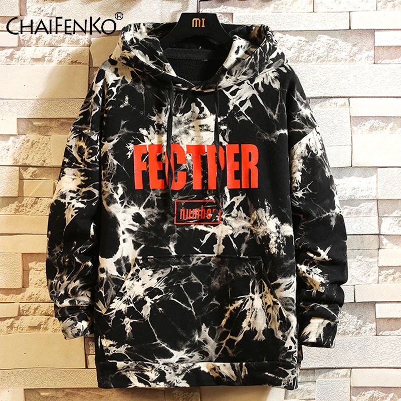 

CHAIFENKO Fashion Brand Hip Hop Men Hoodies 2020 Spring Autumn Casual Printing Hoodies Sweatshirts Men Oversized Loose Hoodies