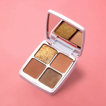 

4 Colors Matte Glitter Eyeshadow Palette Shimmer Eye Shadow Plate Long Lasting Easy To Wear Eyes Makeup