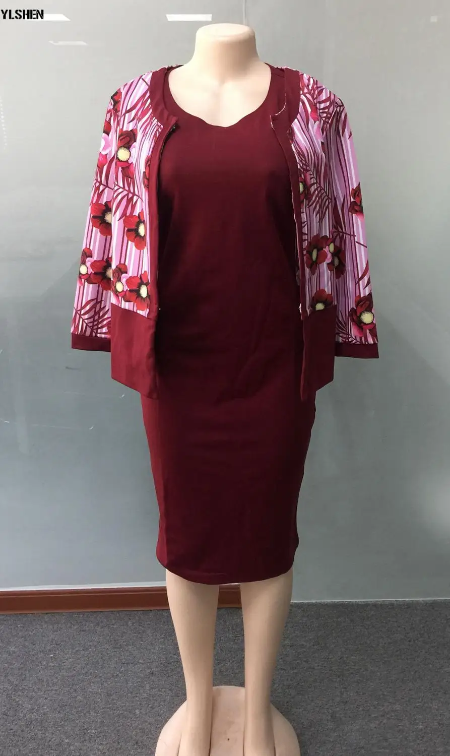 Red Комплект из двух предметов, африканские платья для женщин, модная одежда Дашики, Анкара, костюм из 2 предметов, одежда, халат Bazin Africaine Femme, одежда - Цвет: Red