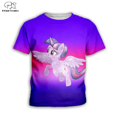 Kids t shirts Комплект детской одежды; Новинка; сезон весна-осень; пальто для девочек с 3D-принтом «My Little Horse»; милые толстовки с капюшоном; детская верхняя одежда для мальчиков; толстовка с героями мультфильмов - Цвет: Kids t shirts