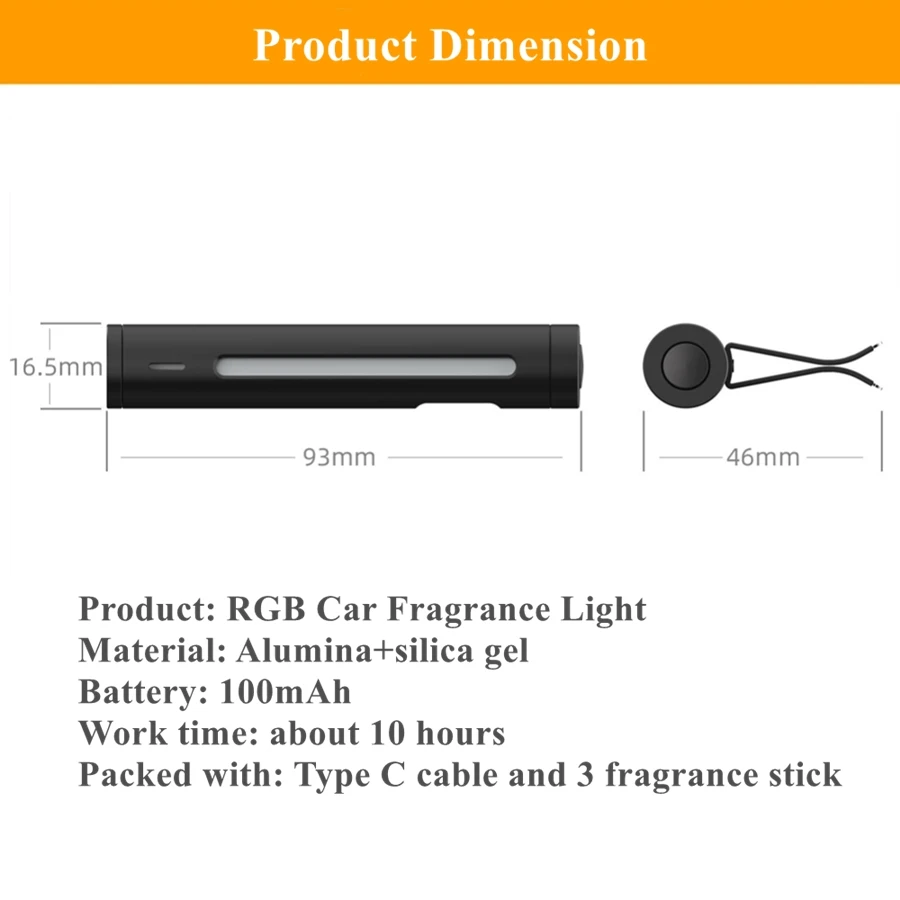 Auto Voice Activated Car RGB Light Music Diffuser Vent Clip Air Fresheners with LED Atmosphere Aromatherapy Car Decorative Lamp