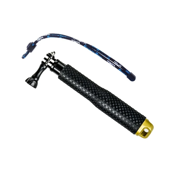 Портативный монопод для селфи для GoPro Hero 8 7 6 5 Yi 4K Sjcam M10 Sj8 Eken H9 DJI Osmo аксессуары для экшн-камеры Go Pro - Цвет: Золотой цвет