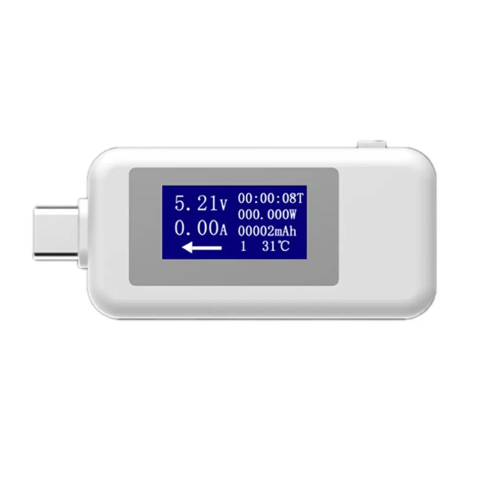 

USB Type-C Tester Multifunction LCD Digital Voltage Current Meter Voltmeter Ammeter Detector Power Bank Charger Monitor