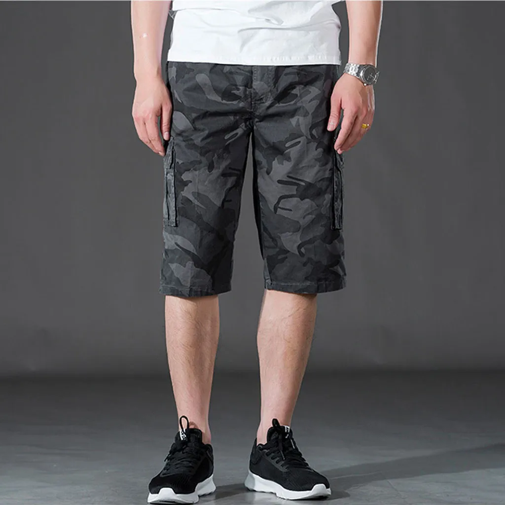 Новинка, мужские шорты Карго, крутые, камуфляжные, летние,, повседневные мужские шорты, брендовая одежда, камуфляжные мужские шорты Карго, 10,21