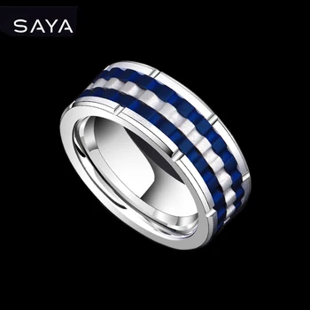 

Men Ring, Hip Hop Punk Tungsten Steel Ring Tide, Free Shipping, Customized