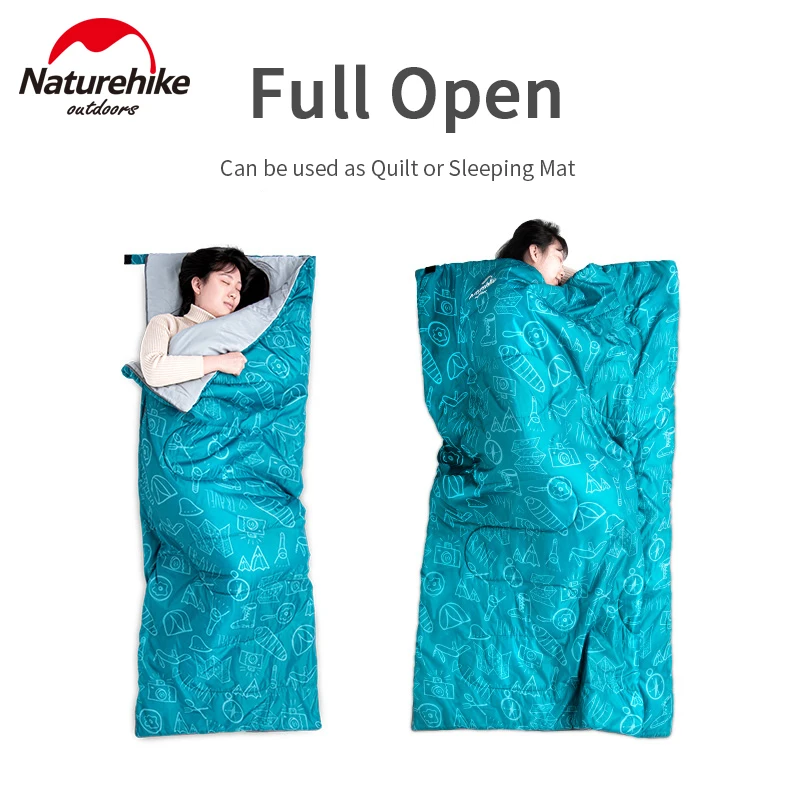 Спальный мешок Naturehike Сверхлегкий хлопковый дышащий спальный 800 г для кемпинга на